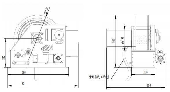舞臺(tái)卷管器結(jié)構(gòu)圖