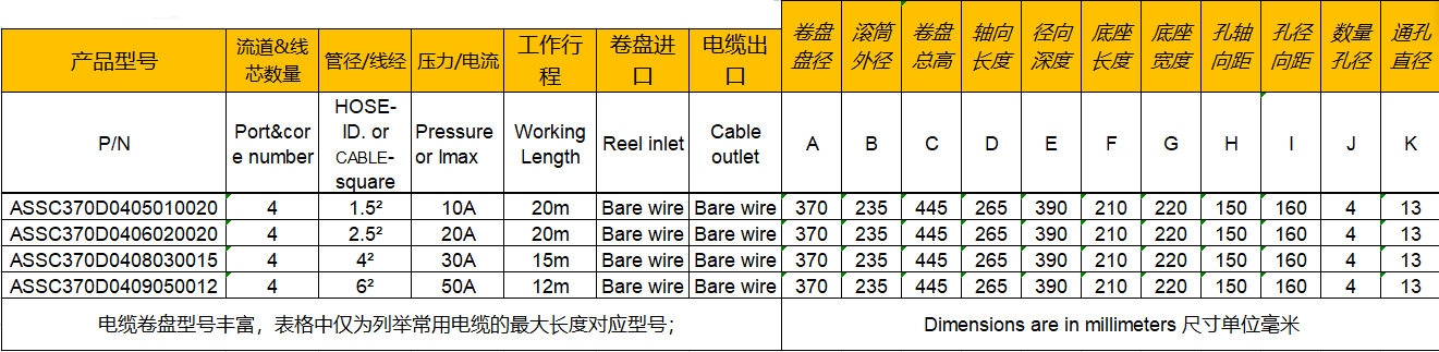 自動收線盤370 參數(shù)